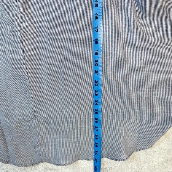 Lane Bryant Poncho Style Blue Stripe Women's Size 14/16 Blouse Top - Picture 12 of 13